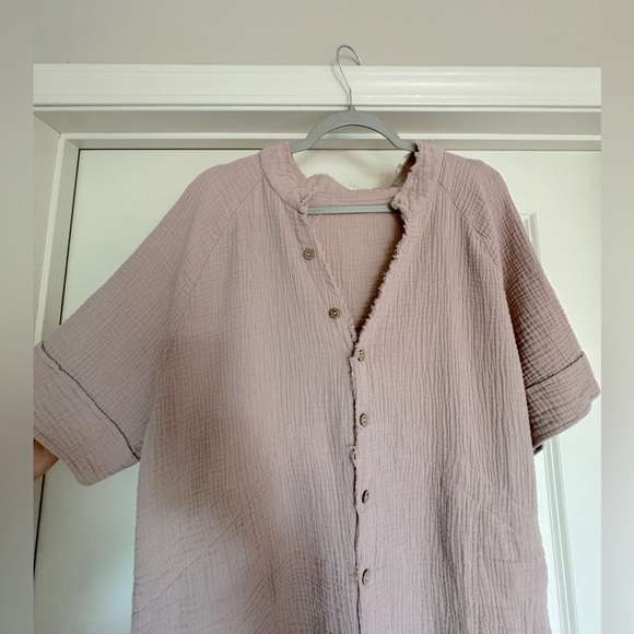 Amazon Distressed Swim Coverup/Beachy Dress with Pockets - Size L/XL - Picture 2 of 7